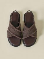 Boho Retro Style Open Toe Buckle Strap Casual Beach Sandals - Image 3