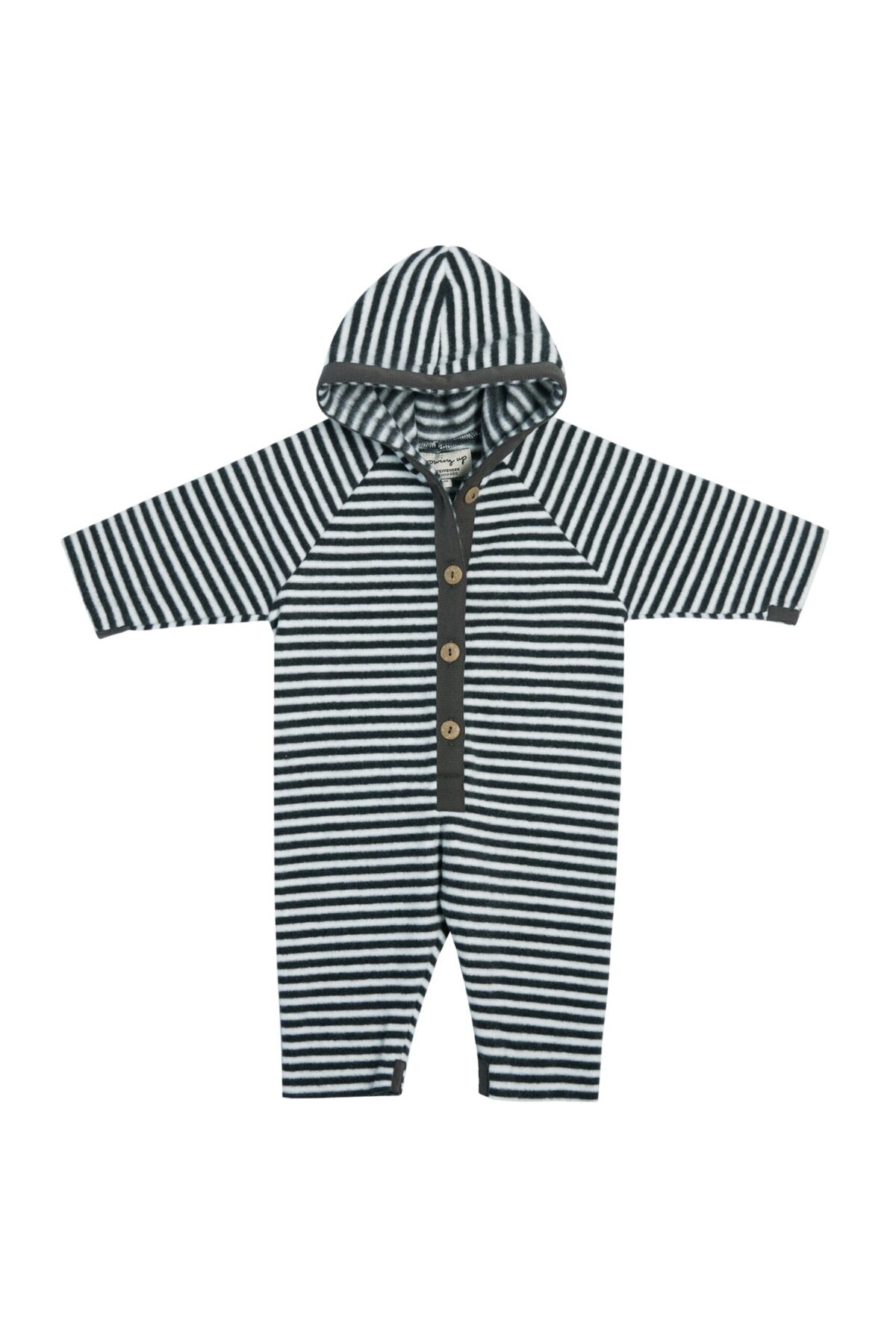 JUMPSUIT BABY - 403 - STRIPES B&W - Image 1
