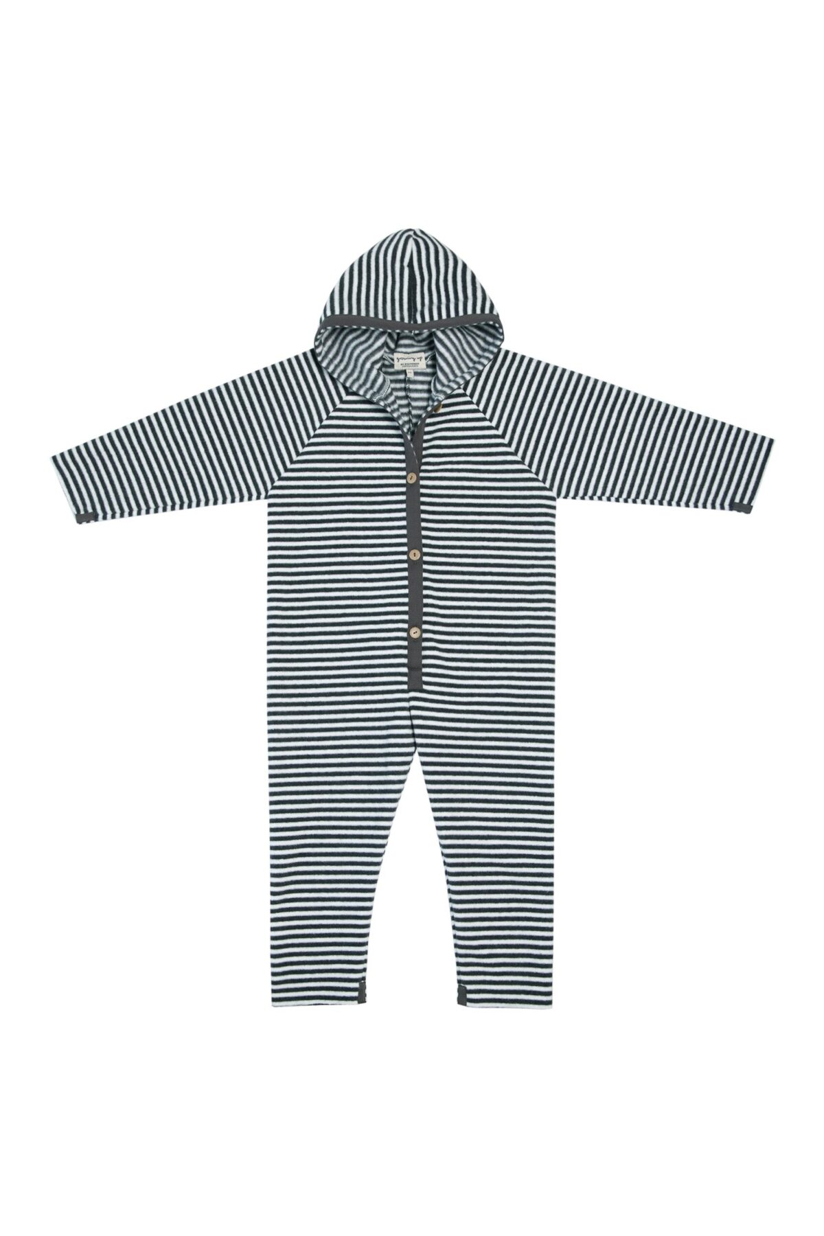 JUMPSUIT CHILD - 403 - STRIPES B&W - Image 1