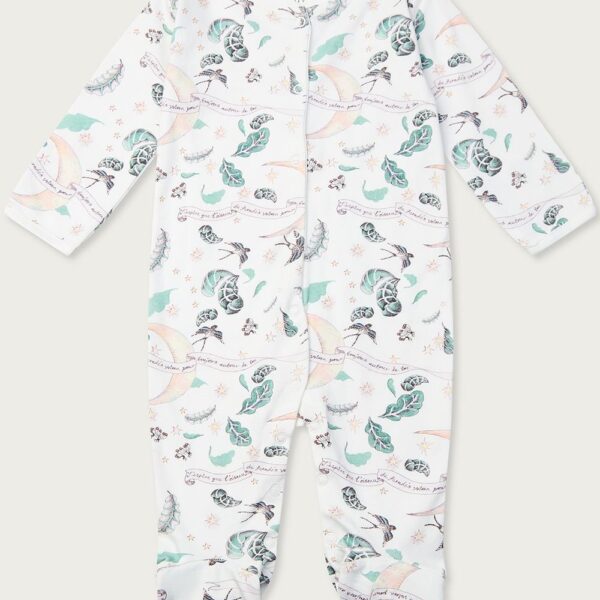 'I hope the bird of paradise flies around you always' Organic Cotton Babygrow