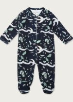 'I hope the bird of paradise flies around you always' Organic Cotton Babygrow - Image 2